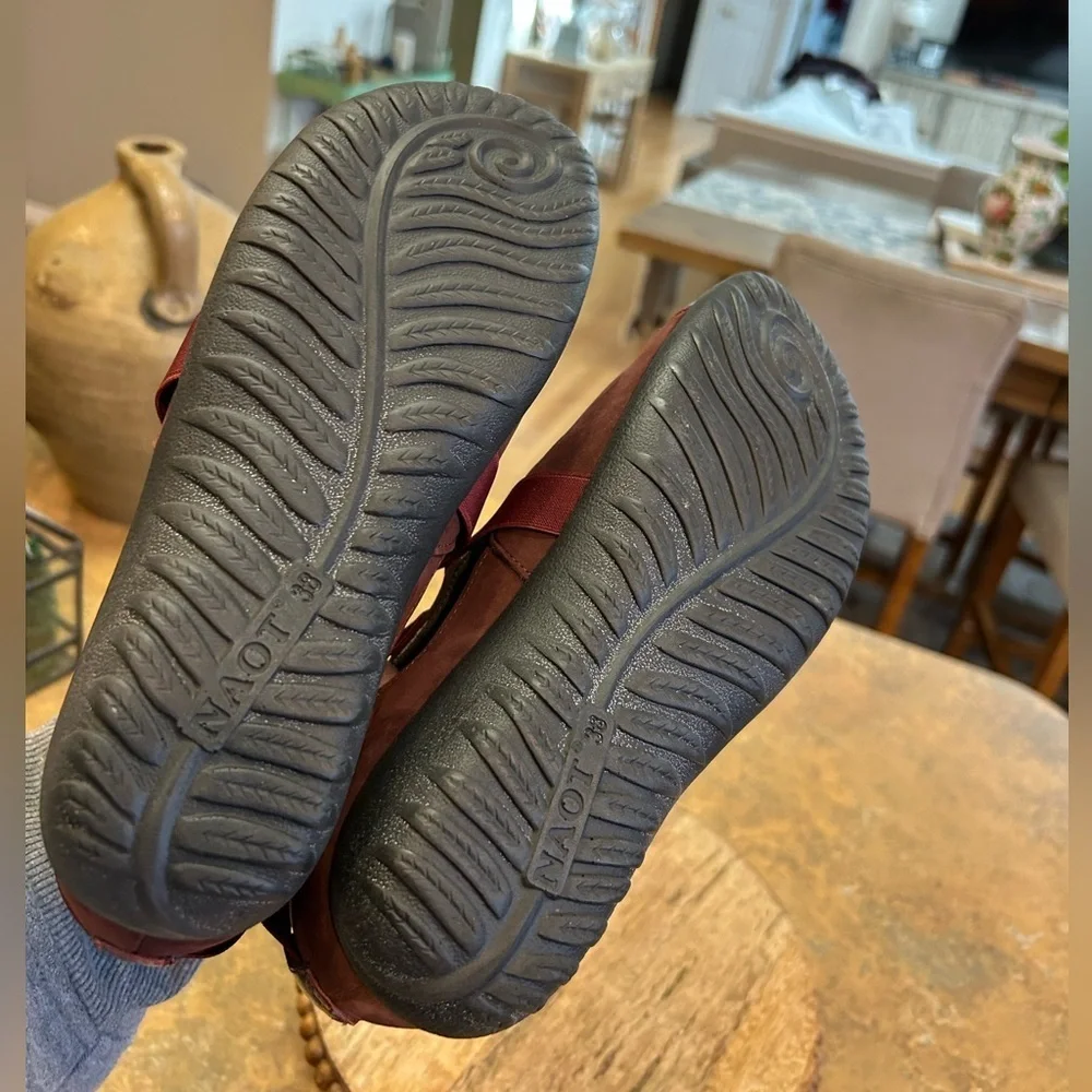 Naot Rakua Bordeaux Leather/Violet Nubuck